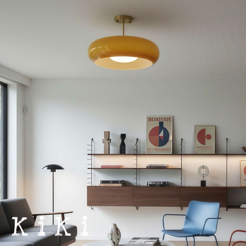 Bauhaus Style Vintage Glass Ceiling Light K72
