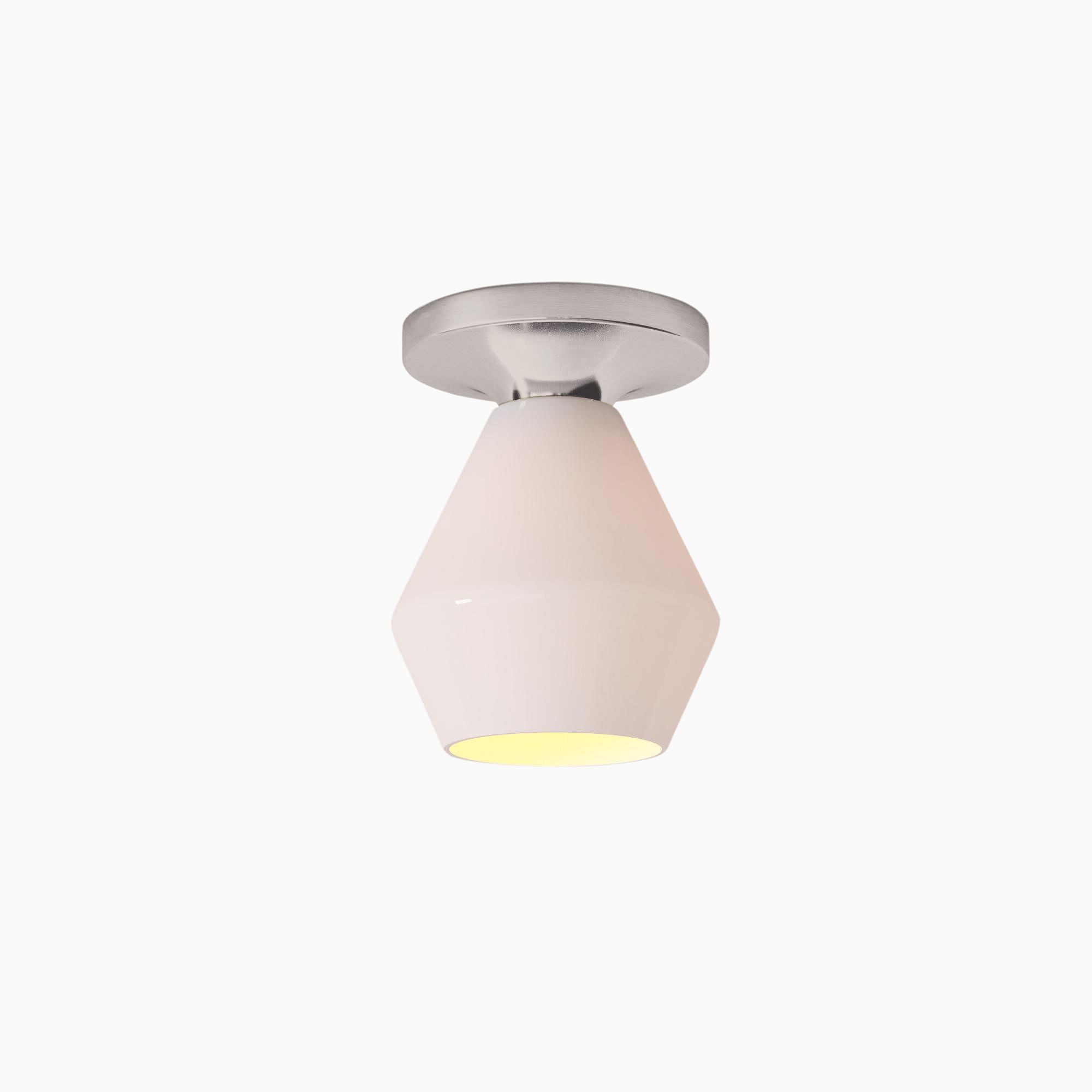 Merin Sleek Glass Ceiling Lamp - Geometric Flushmount Lamp for Dining Room K1223