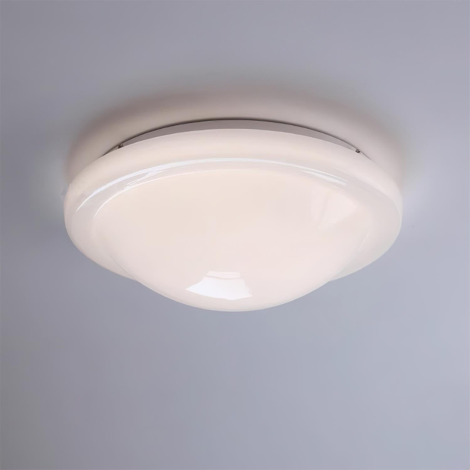 Modern Miminalist White Glass Led Ceiling Lamp K222