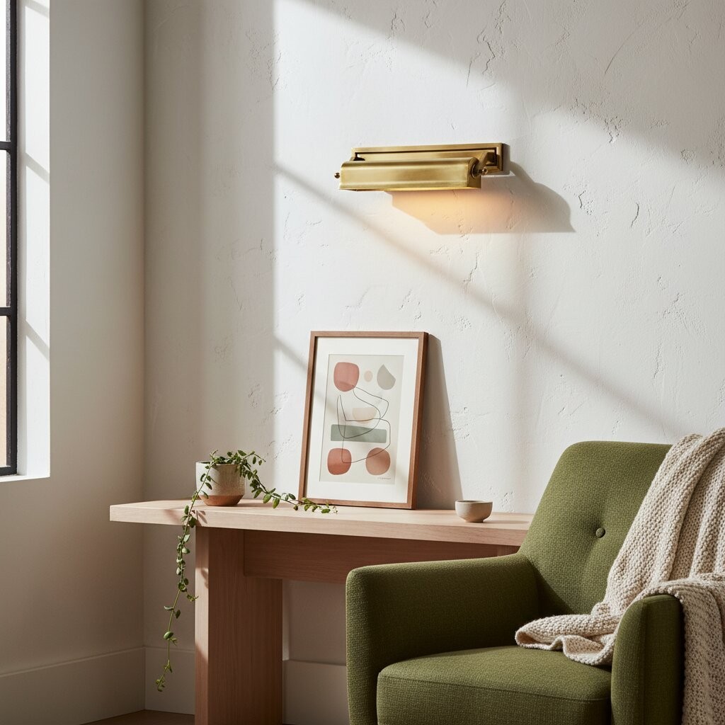 Libris Picture Light - Vintage-Inspired Metal Wall Lamp with Classic Silhouette for Bedroom or Reading Nook K2186