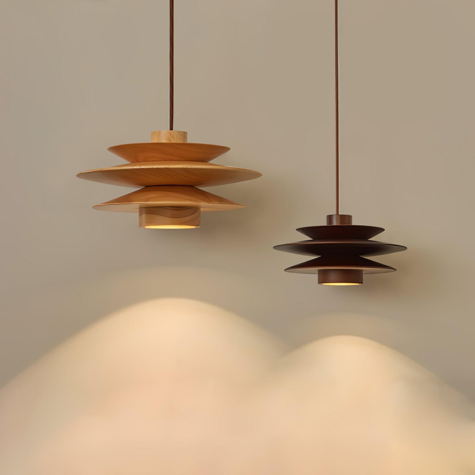 Multi Tiered Disc Pendant Lamp K299