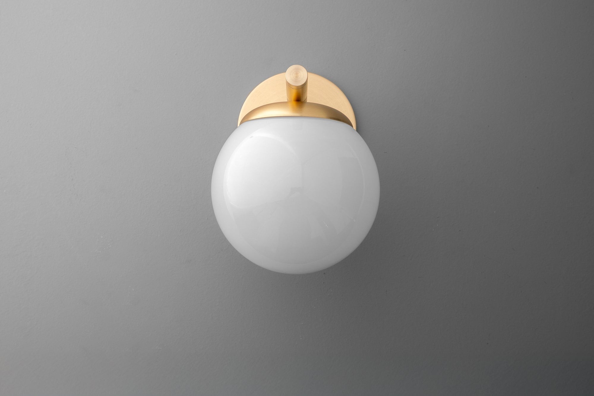 Glorica Glass Wall Sconce - Frosted Globe Light K1142