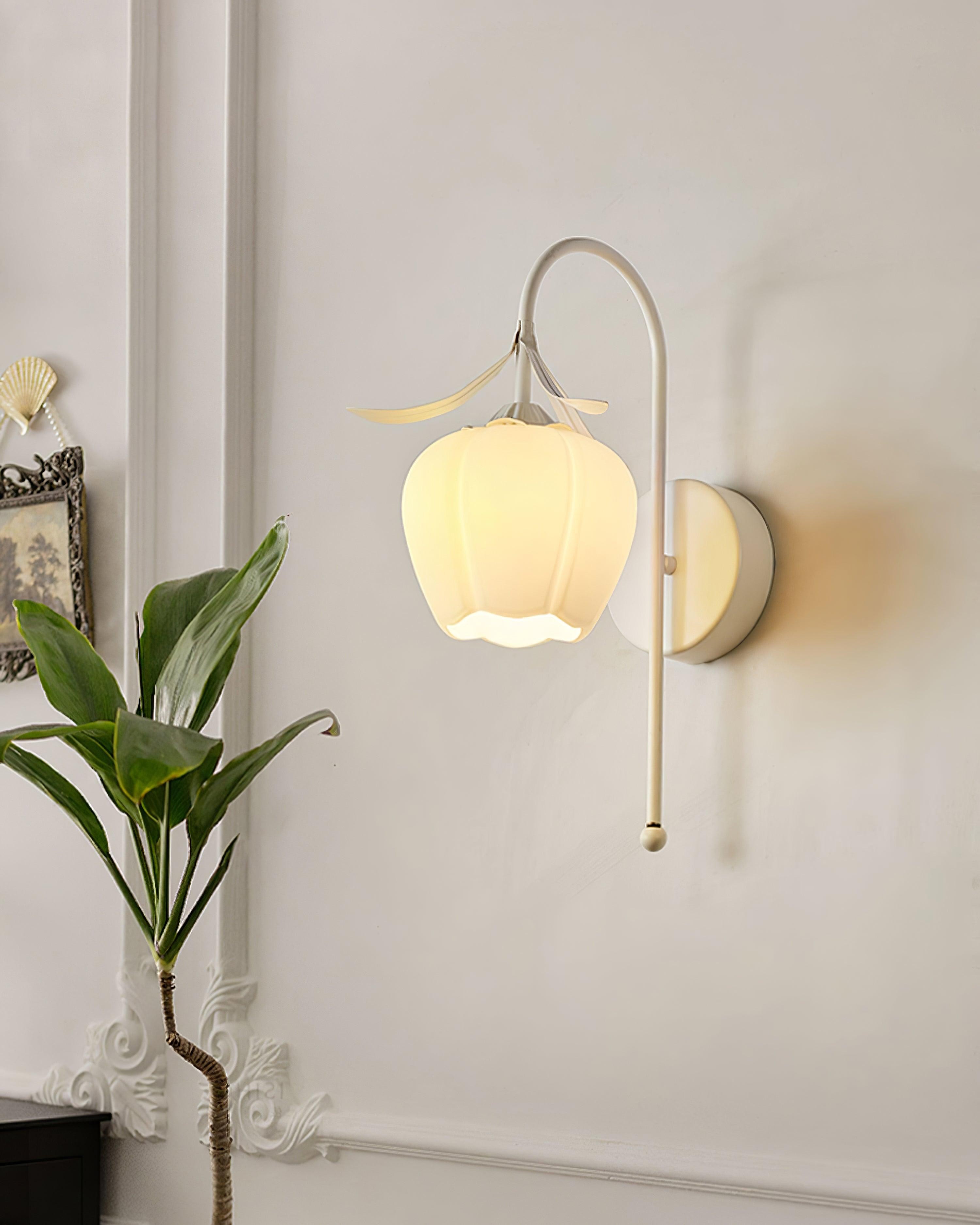 French Cream Style Flower Wall Lamp K474