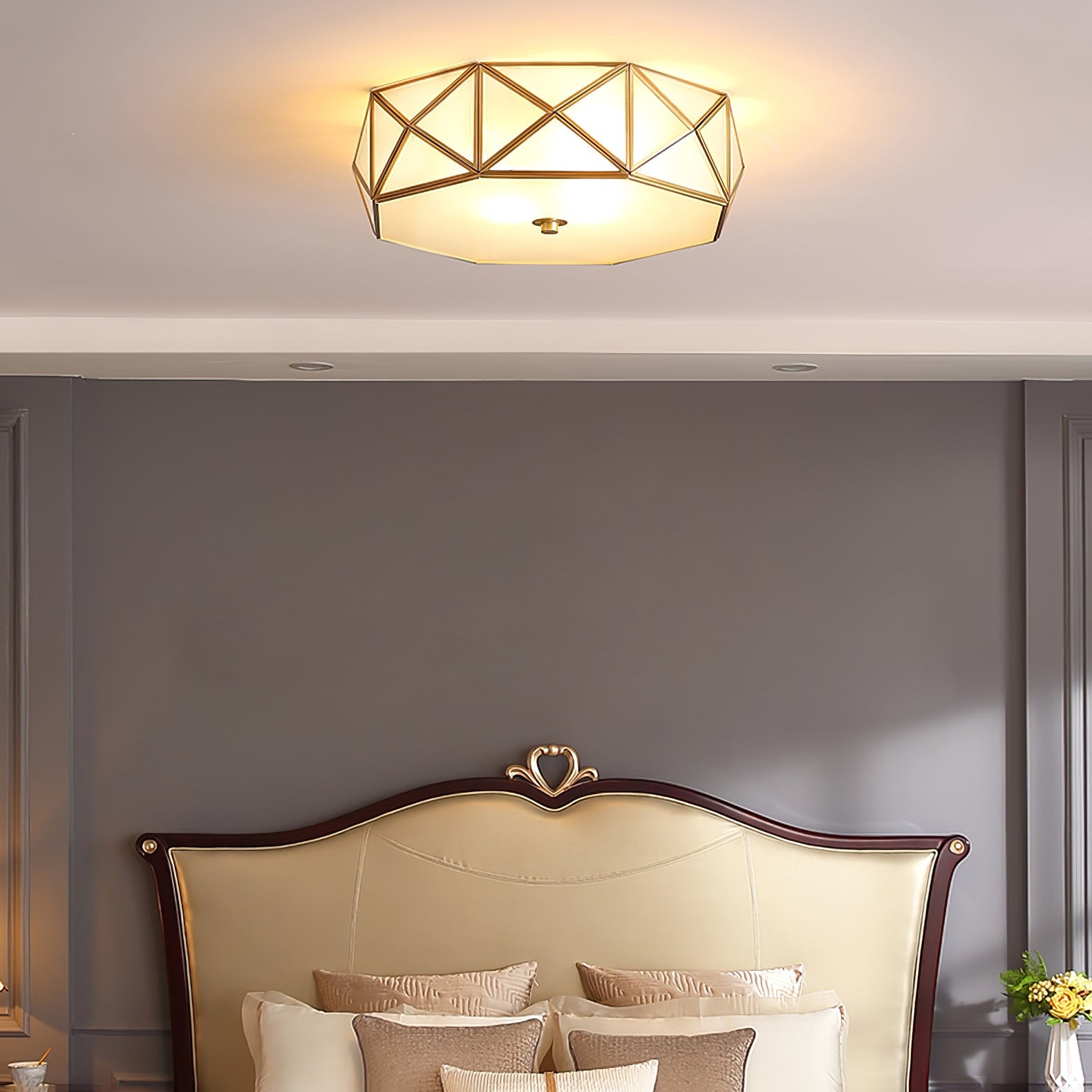 Geometric Shaped Flush Ceiling Light K402
