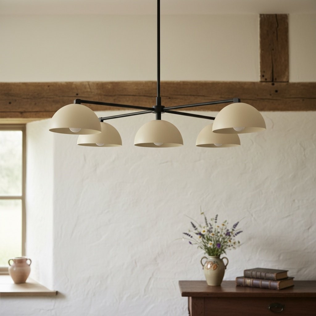 Metio Dome Stylish Ceiling Chandelier - Timeless Home Lighting Accent K1493