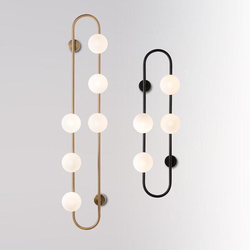 Nordic Modern Geometric Glass Globe Wall Lamp K283
