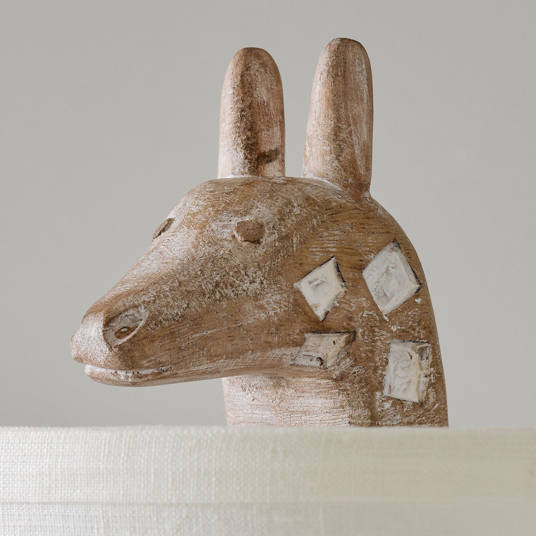 Carved Wood Animal Table Lamp D521
