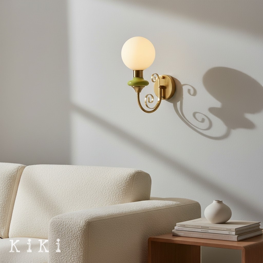Noirvex Modern Metal Wall Lamp - Sculptural Ambient Lighting for Bedroom or Hallway K2154