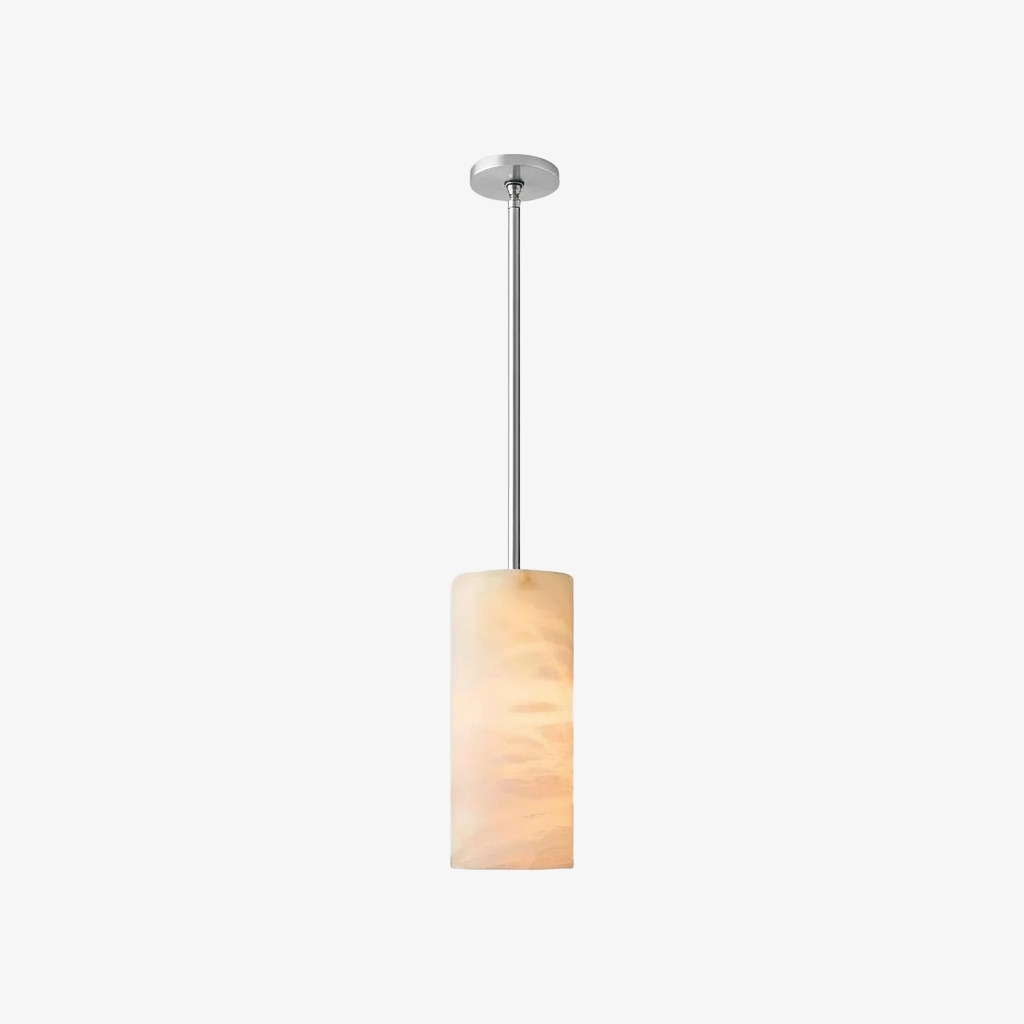 Lumastera Natural Stone Texture Cylindrical Pendant Lamp - Luxury Lamp for Living Room K2401