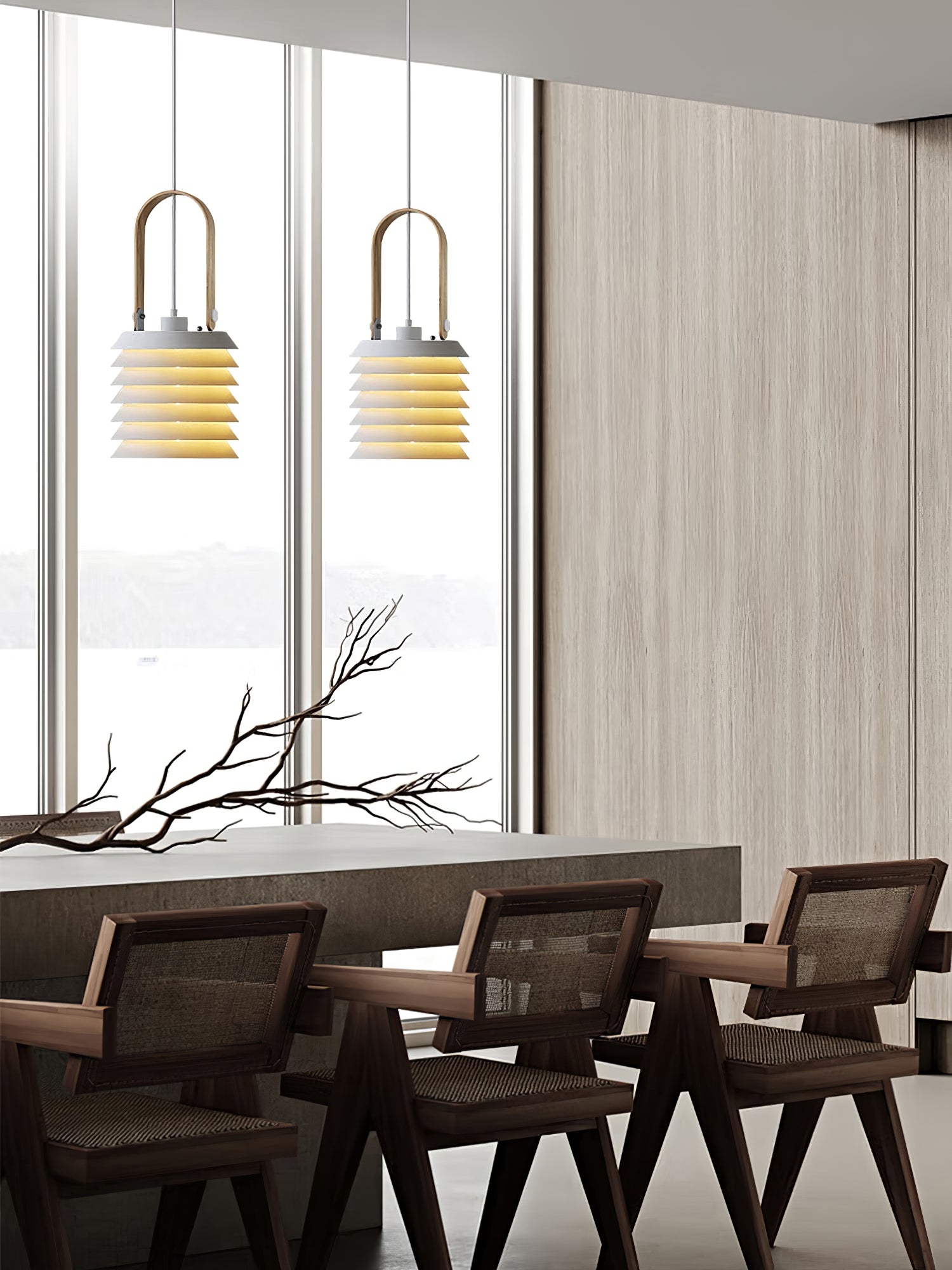 Minimalist Lantern Pendant Lamp D420