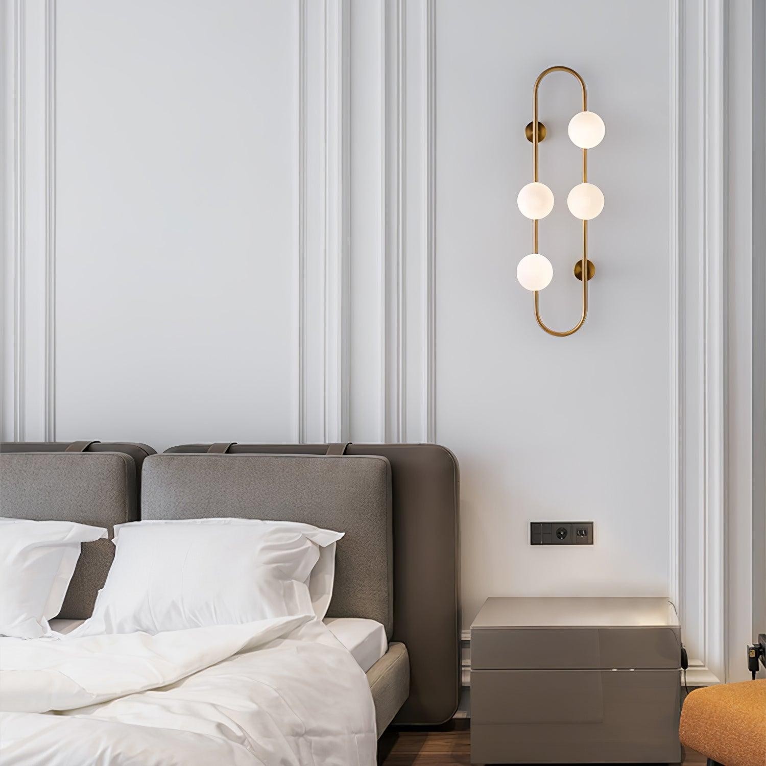 Nordic Modern Geometric Glass Globe Wall Lamp K283