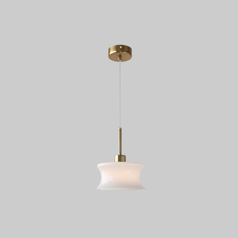 French Vintage Glass Window Pendant Lamp K232