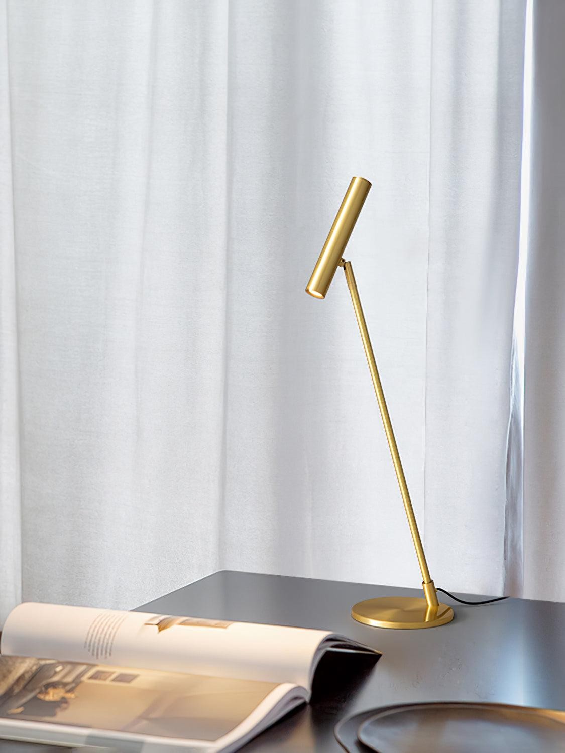 Modern Minimalist Brass Adjustable LED Floor Lamp K707