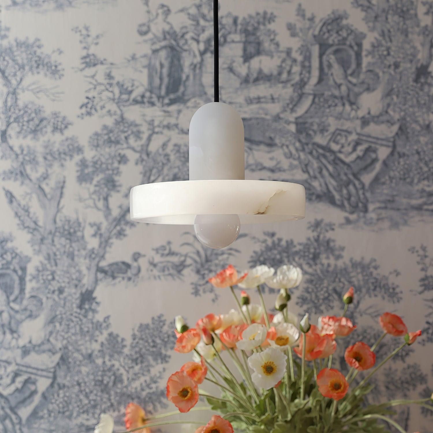 Elegant Creative White Alabaster Pendant Light K823
