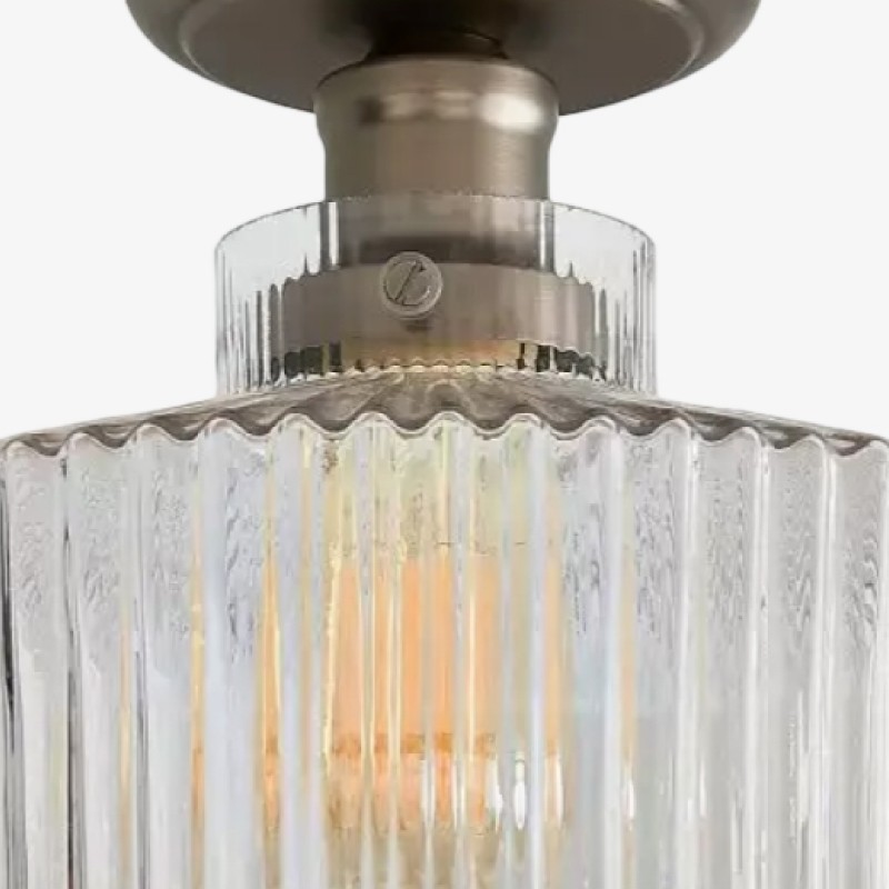 Ribora Striped Glass Ceiling Lamp - Retro Ceiling Lamp for Dining Room K2220