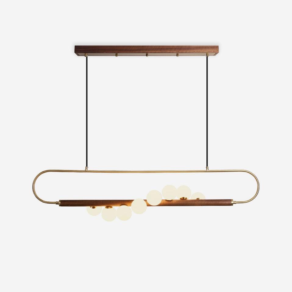 Modern Walnut Simple Chandelier K522