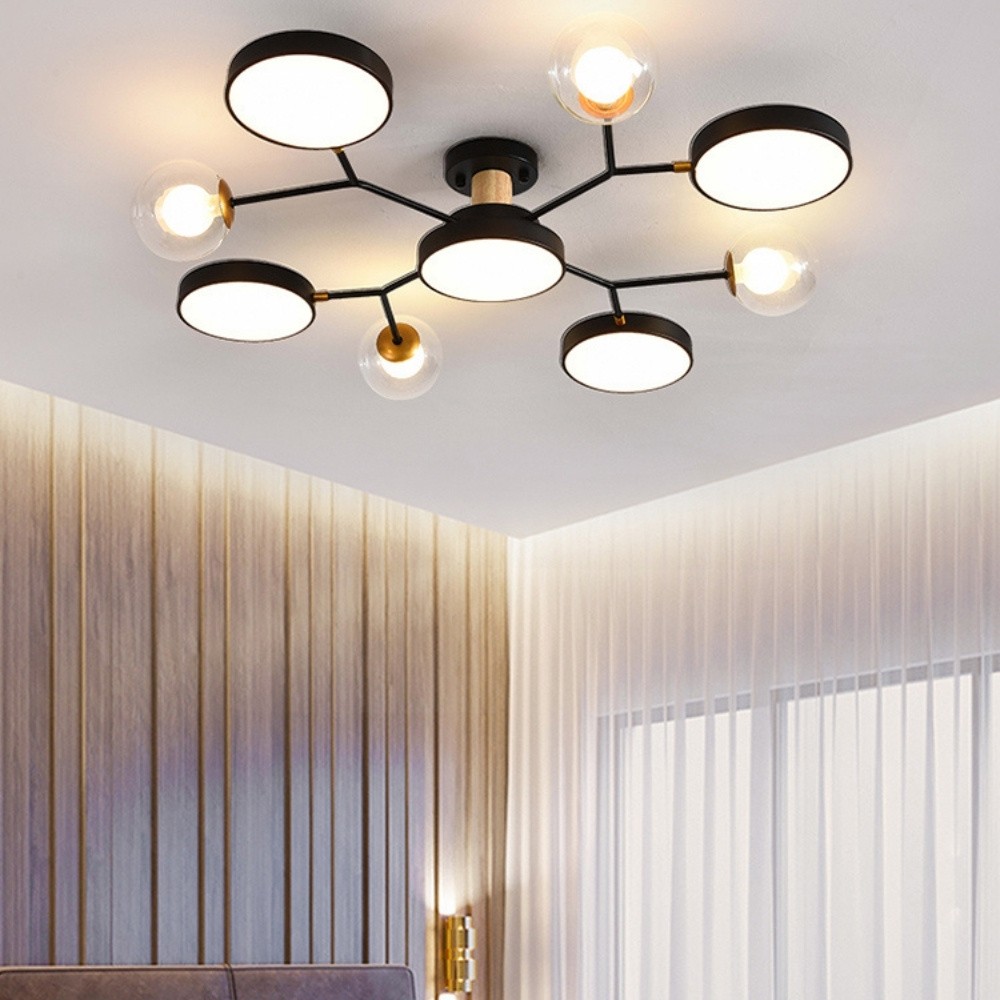 Nordic Multi Heads Branch Ceiling Light For Bedroom K936
