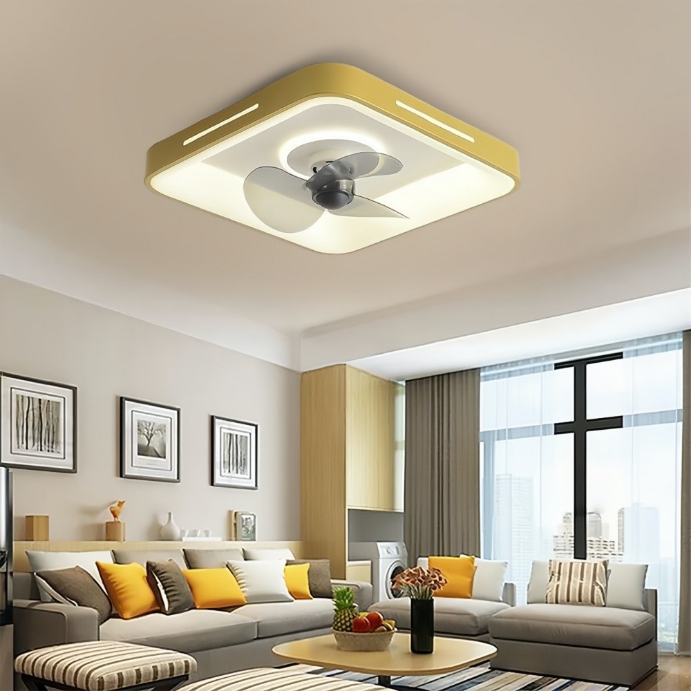 Modern Round Led Slient Ceiling Fan Light K951