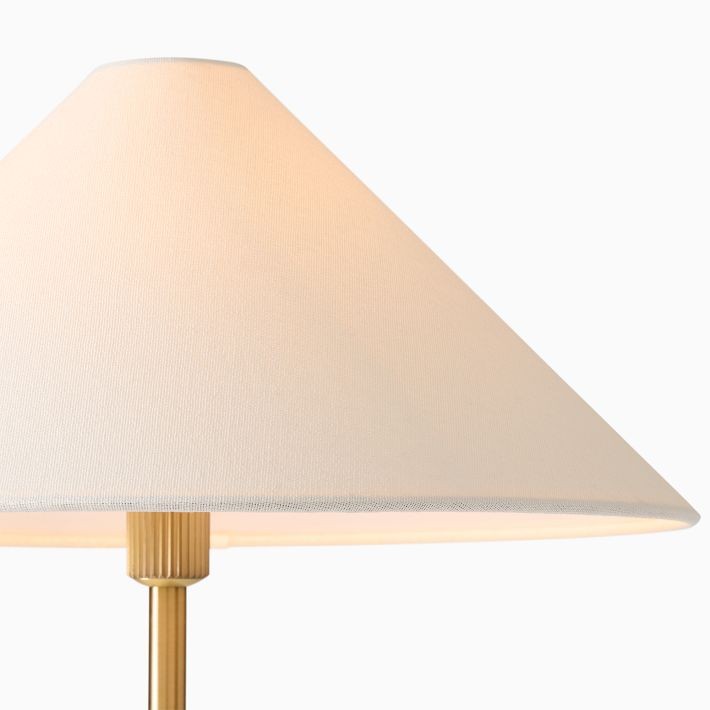 Diora Table & Floor Lamp - Linen Shade Modern Linear Style Sophisticated Accent K1168