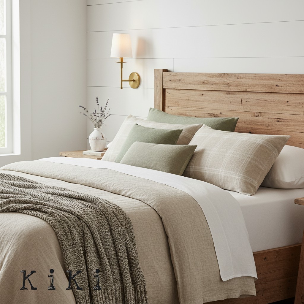 Rowan Iron Wall Sconce with Linen Shade – Industrial Classic Accent Light K1315