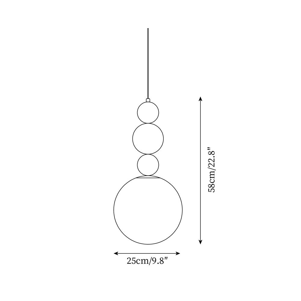 Modern Gourd Ball Pendant Lamp K682
