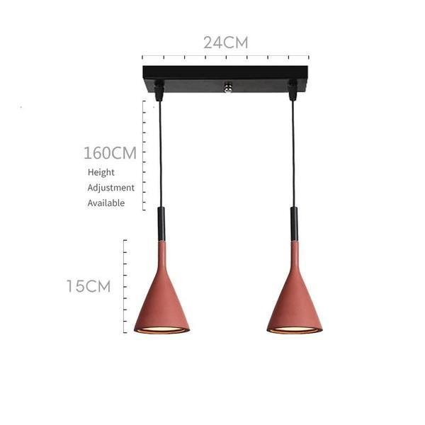 Minimalist Aplomb Pendant Light - Cement Cone Pendant Light for Kitchen Island