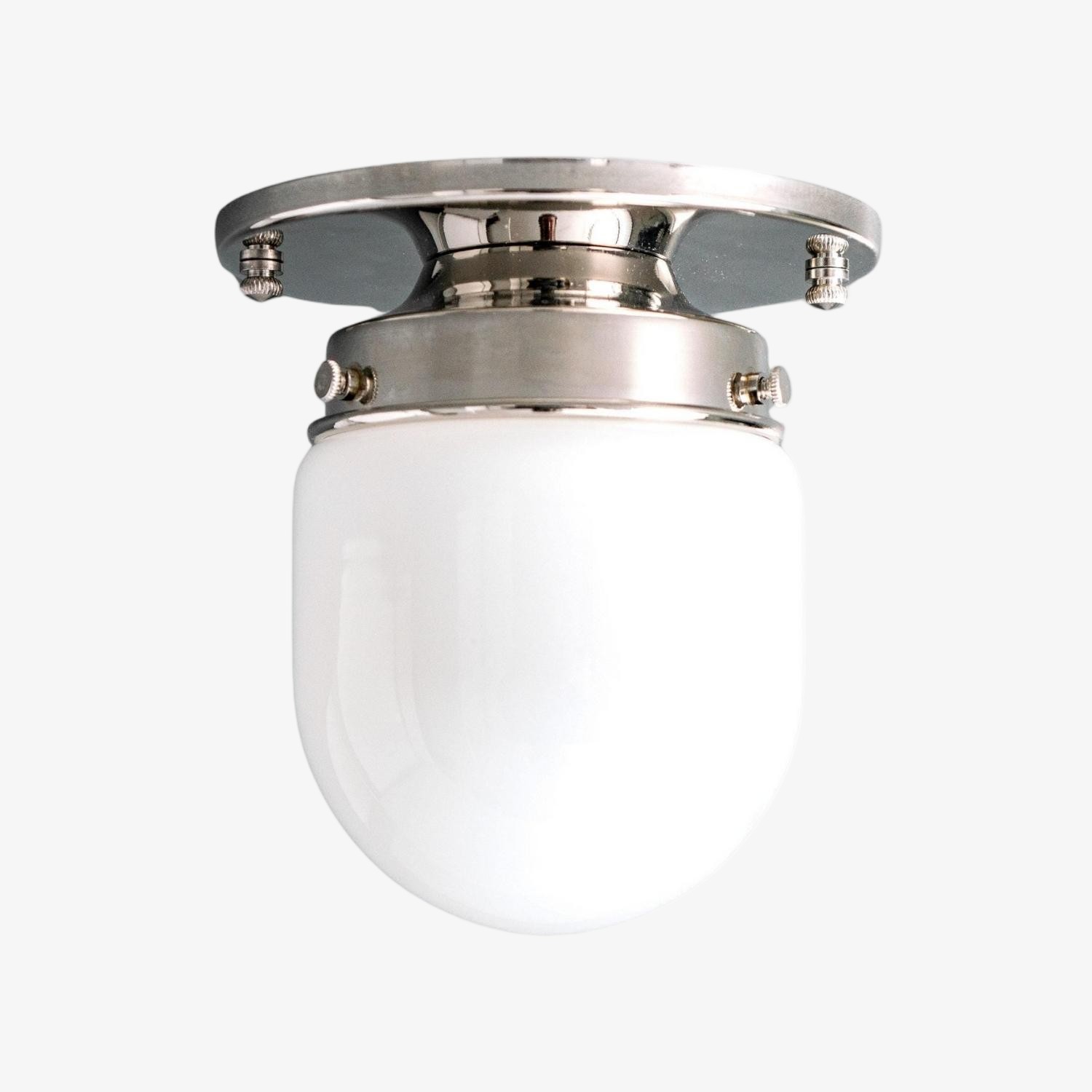Opalume Glass Ceiling Light and Wall Light - Art Deco Small Globe Fixture for Entryway K1456