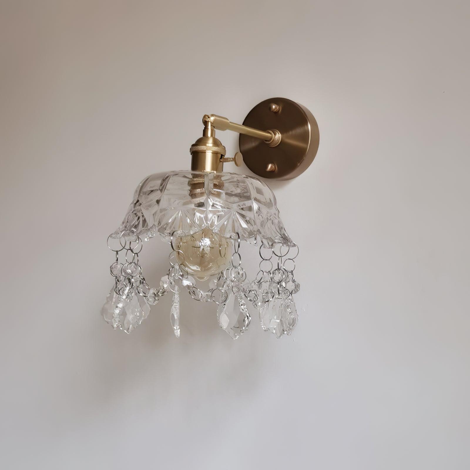French Crystal Tassel Wall Light K395