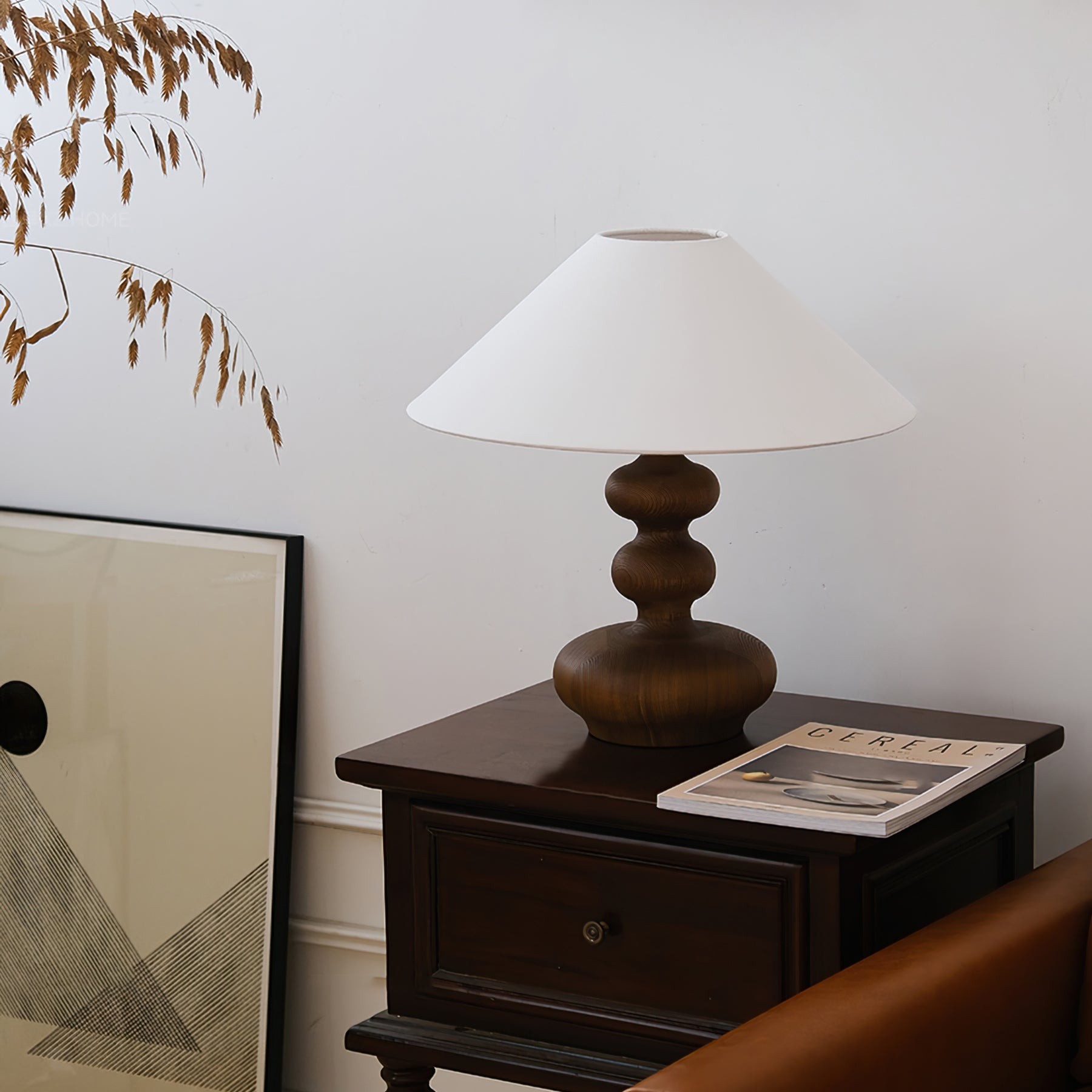 Nordic Retro Solid Wood Table Lamp K340