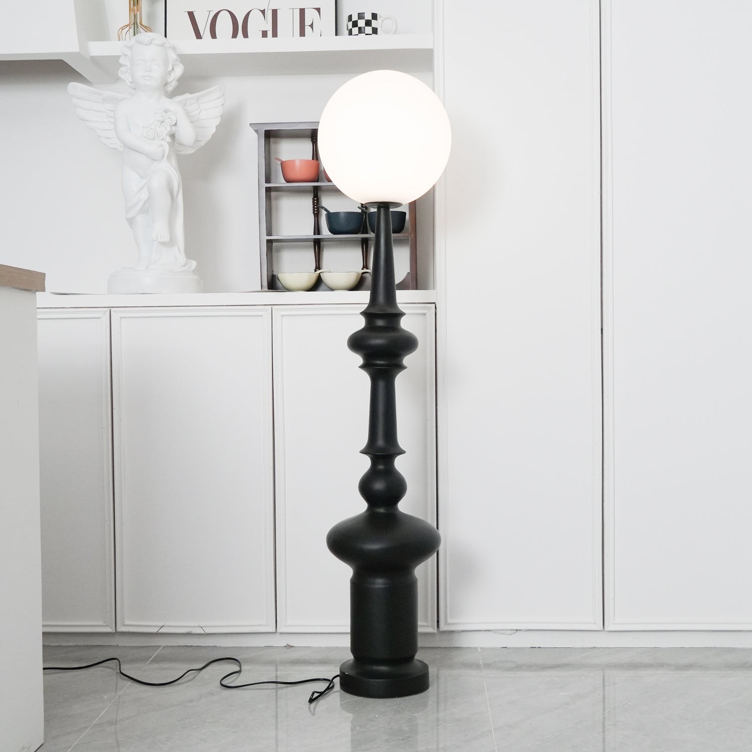 Retro Creative Roman Chess Column Floor Lamp K163