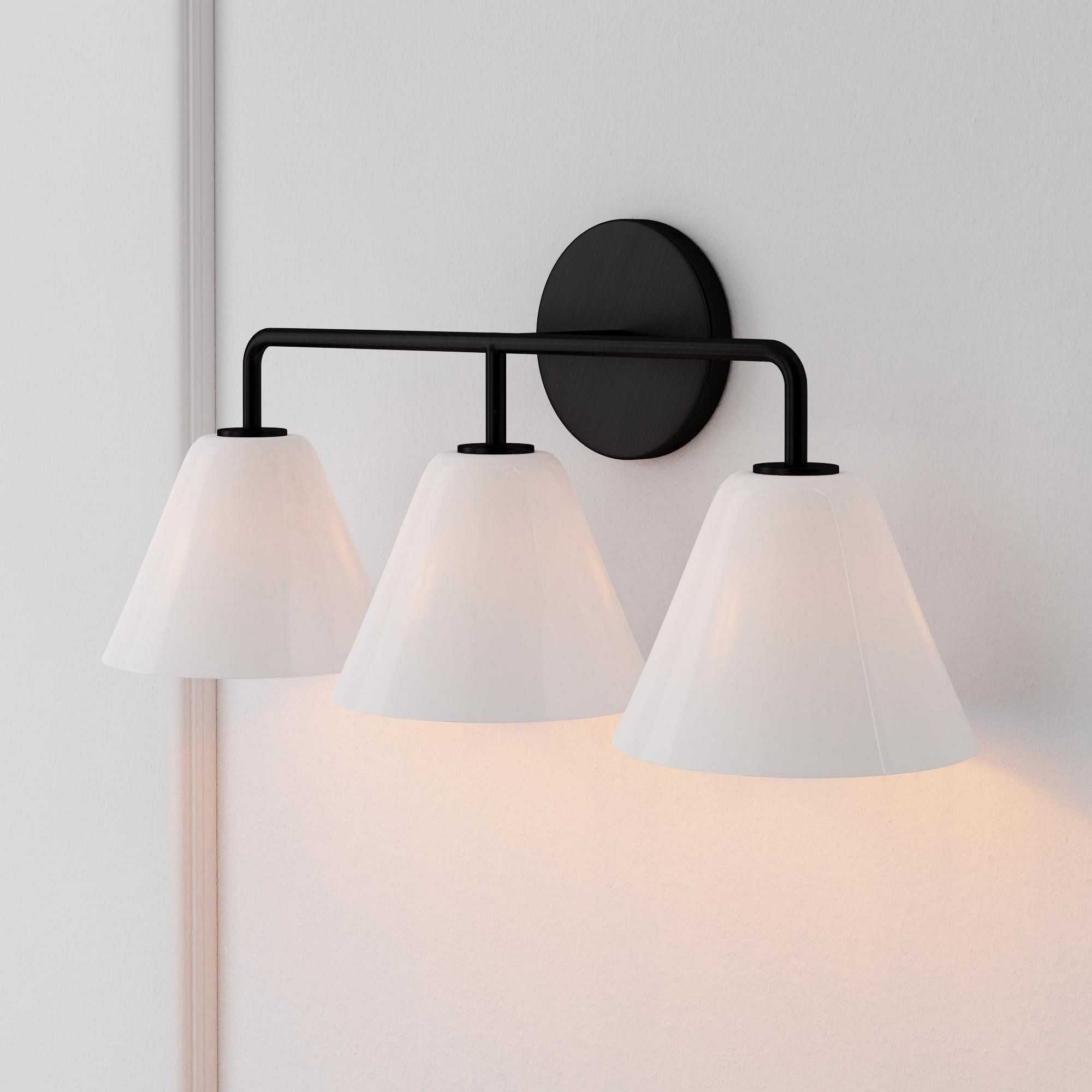 Conica Cone Wall Sconce - 1, 2, 3-Light Modern Glass Lighting K1398