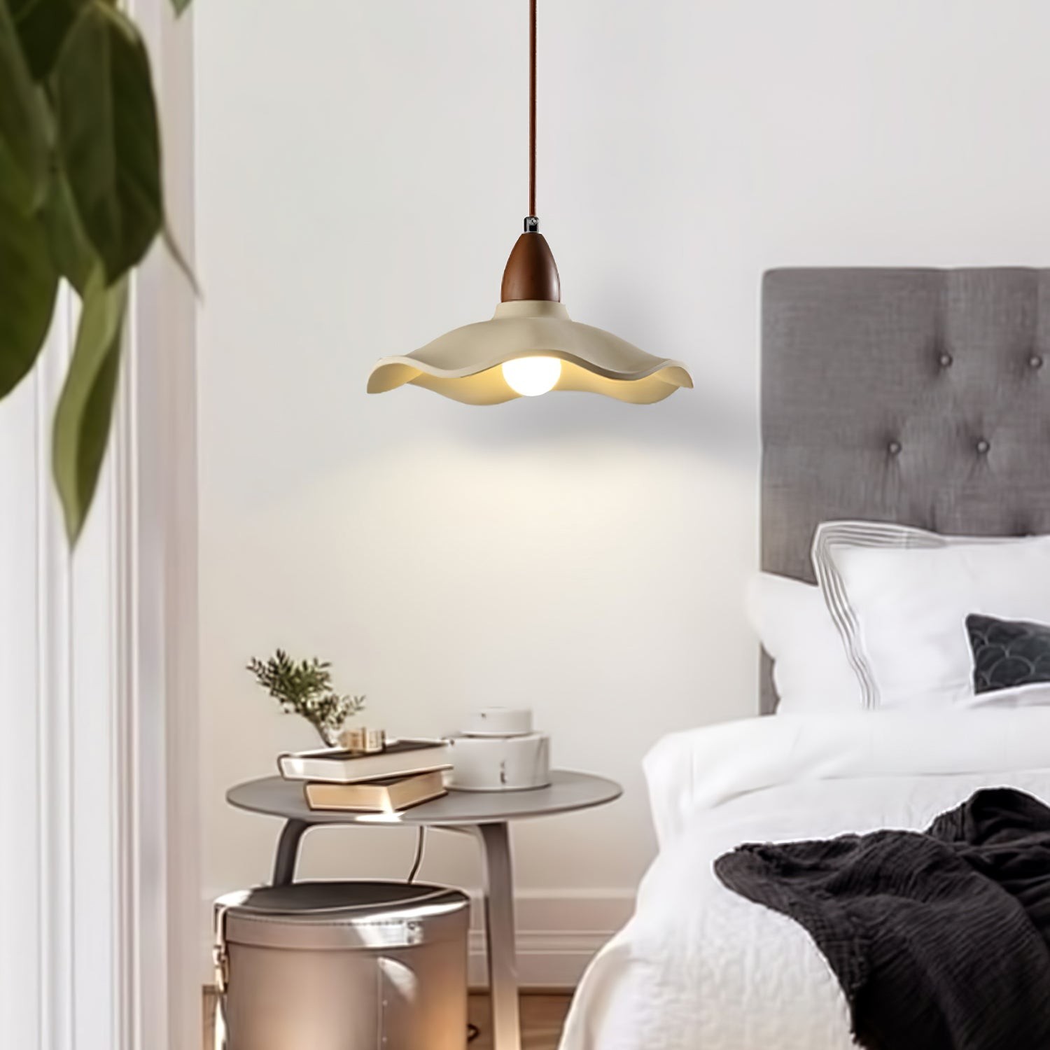 Japanese Wabi-Sabi Style Cement Wave Pendant Lamp K309