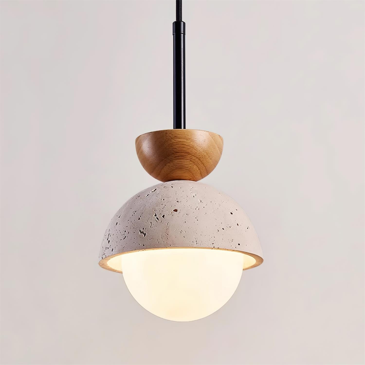 Natural Stone Spherical Pendant Light K380