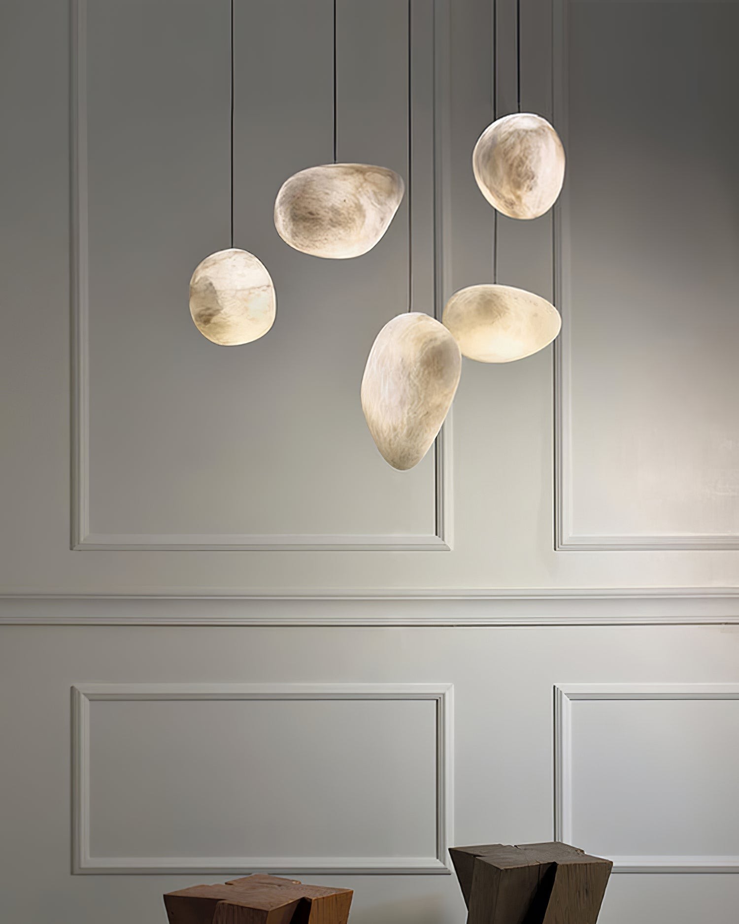 Pebbles Alabaster Pendant Lamp K584