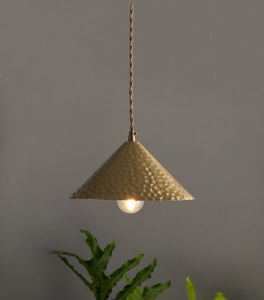 Hammered Copper Pendant Light