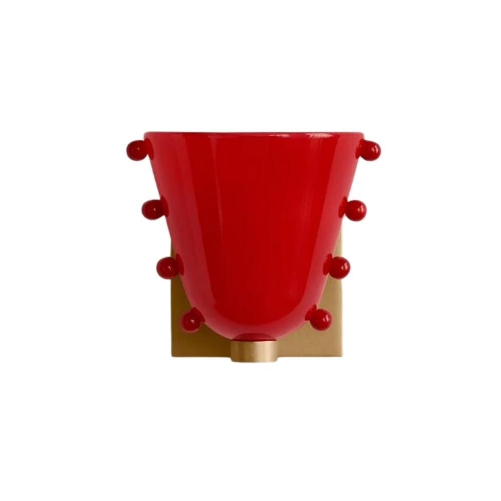 Bellina Colourful Glass Wall Light – Modern Gemma Wall Sconce For Bedroom or Hallway K1130
