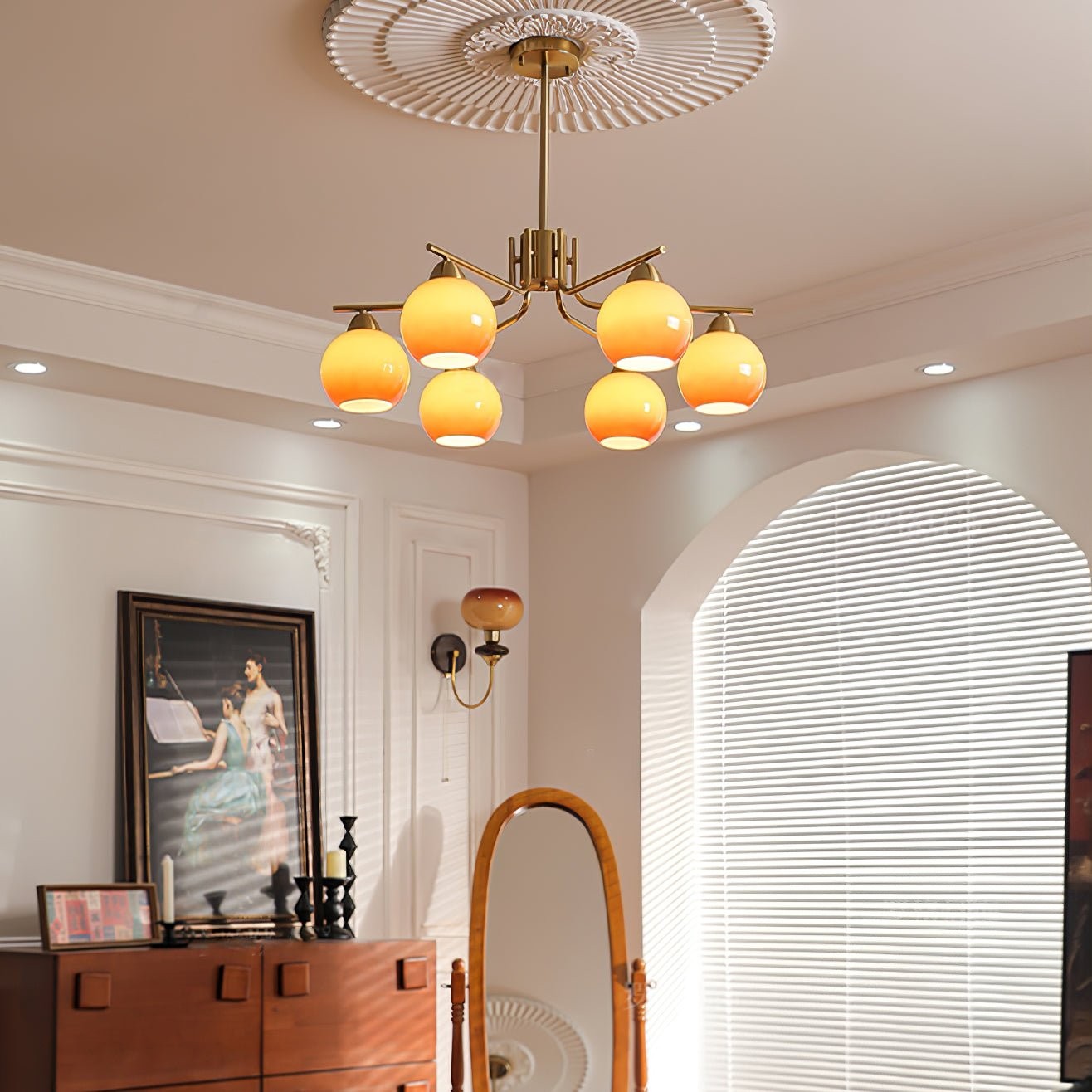 Creative Caramel Spherical Pendant Lamp K293