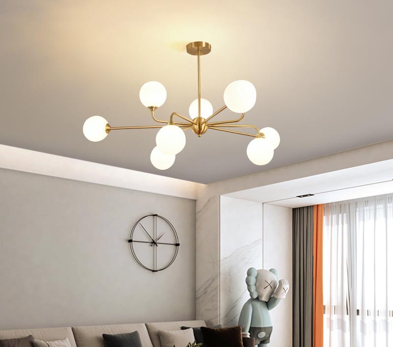 LUXURY Glass Ball Chandelier