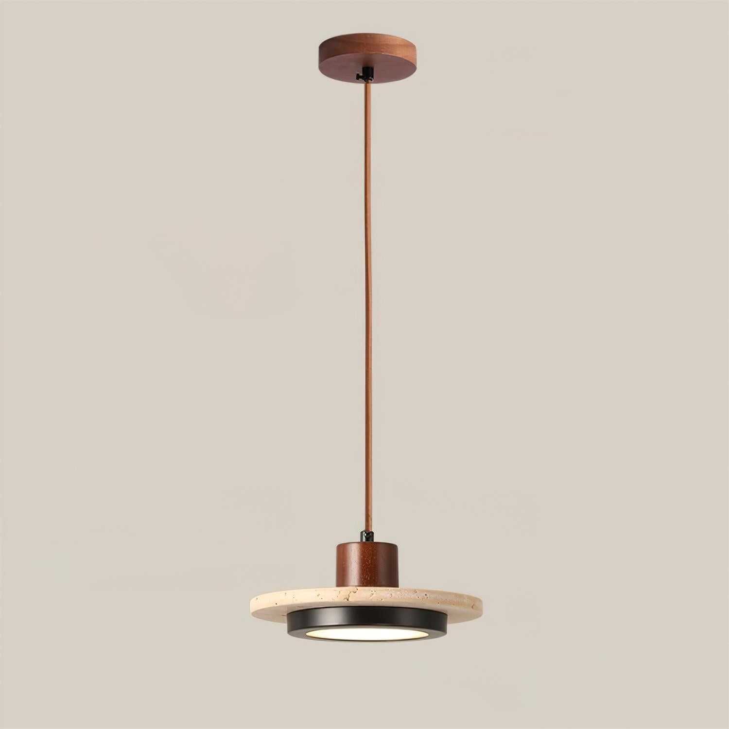 Creative Retro Regular Disc LED Pendant Lamp K421