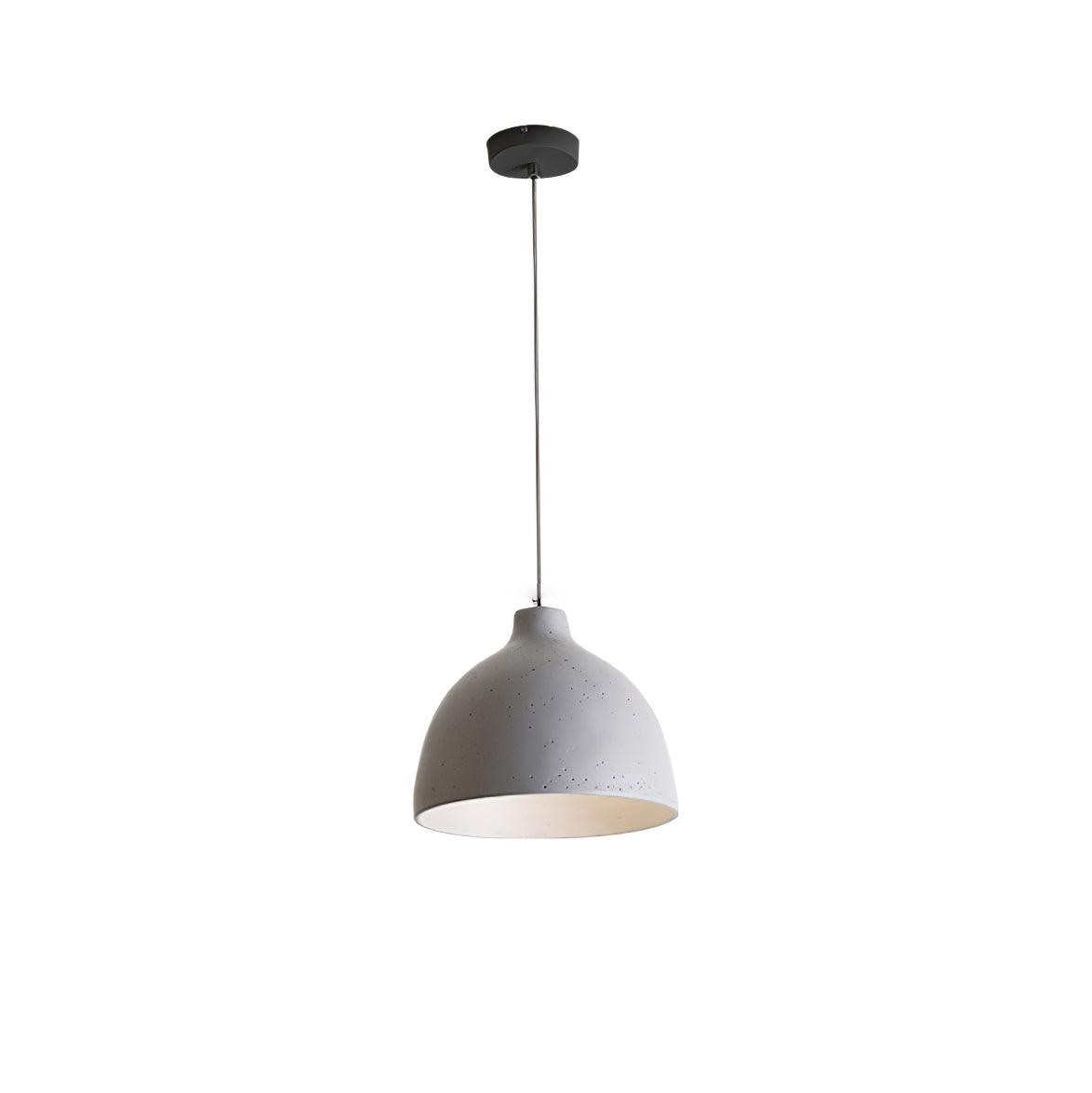 Modern Minimalist Industrial Resin Bowl LED Pendant Light K620