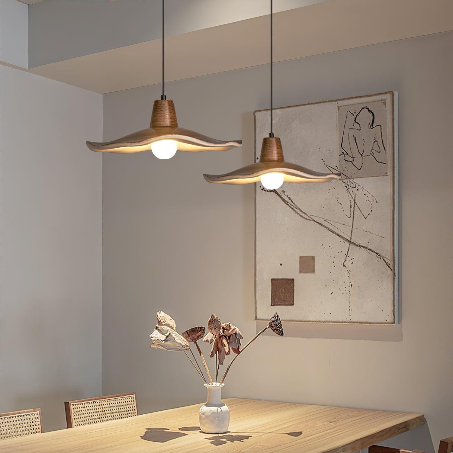 Black Imitation Walnut Wood Grain Kitchen Pendant Lamp K729