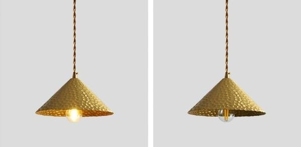 Hammered Copper Pendant Light
