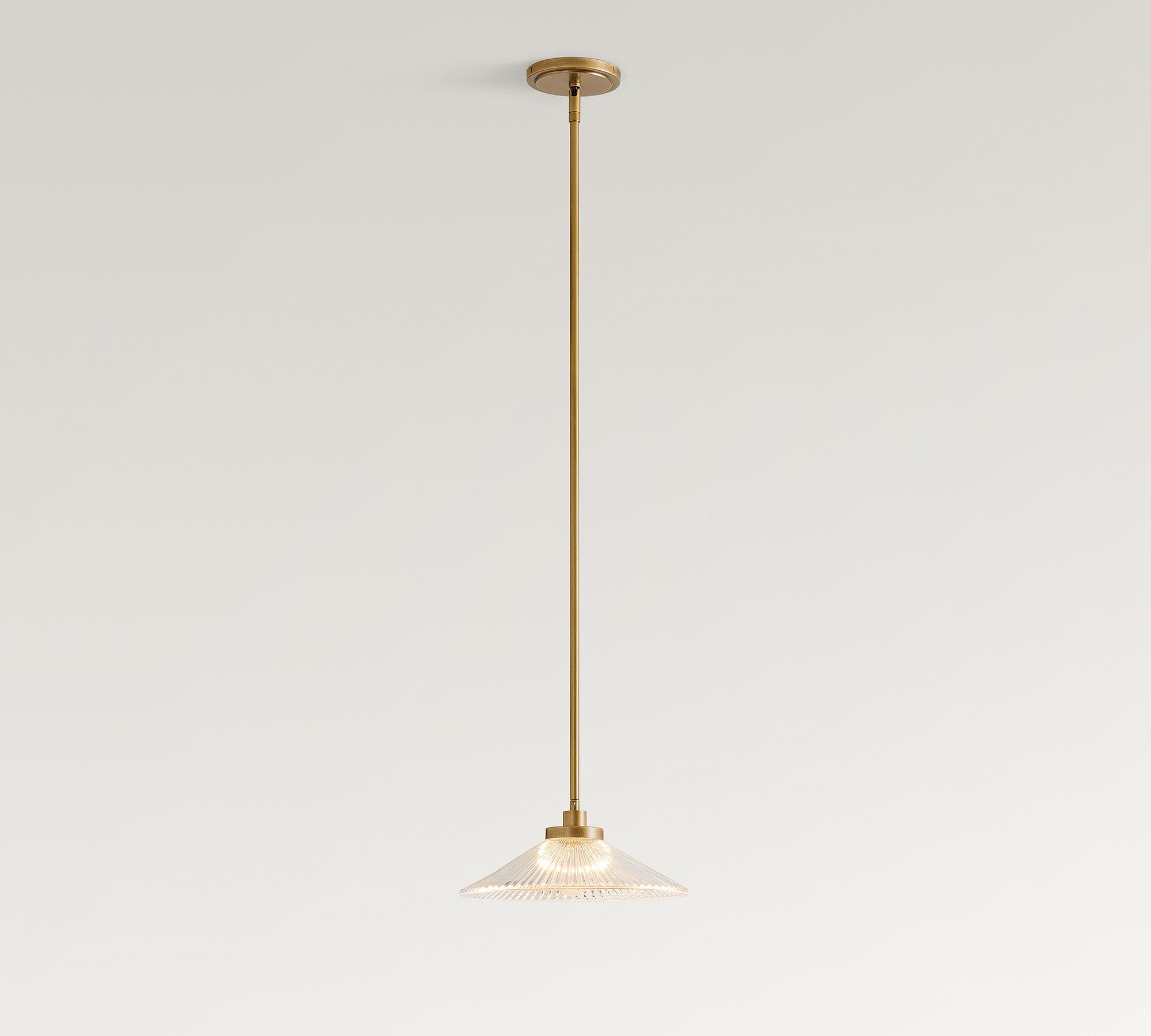 Bravira Textured Glass Pendant Light - Minimalist Modern Lamp for Kitchen Island K1325