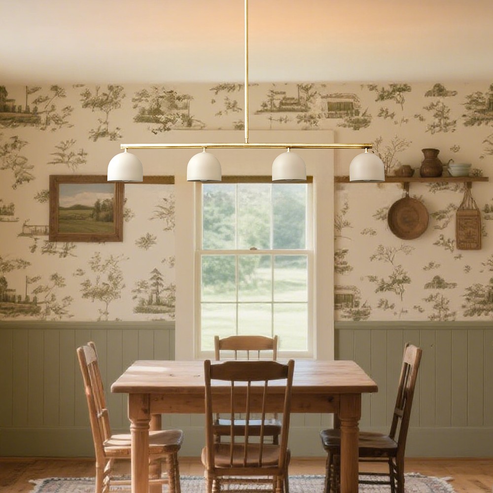 Modern Strip 4-Light Chandelier For Kitchen Island K899