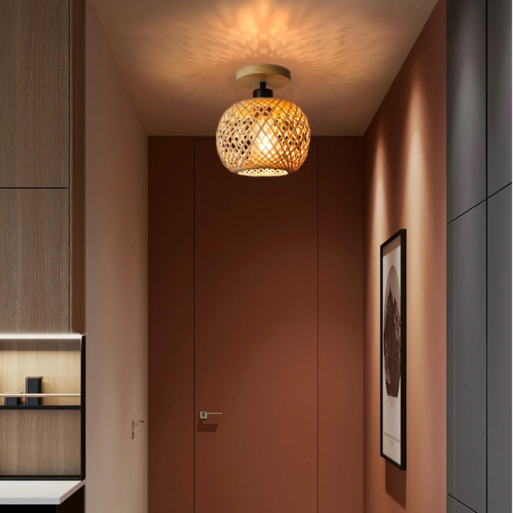 Handmade Ethereal Bamboo Ceiling Light D868