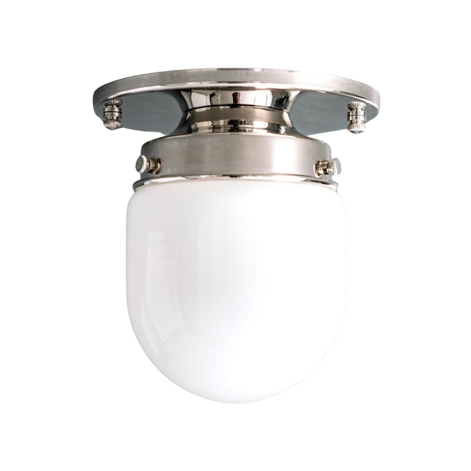 Opalume Glass Ceiling Light and Wall Light - Art Deco Small Globe Fixture for Entryway K1456