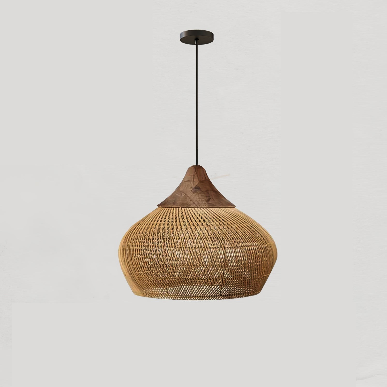 Harp Braided Rattan Pendant Lamp K1175
