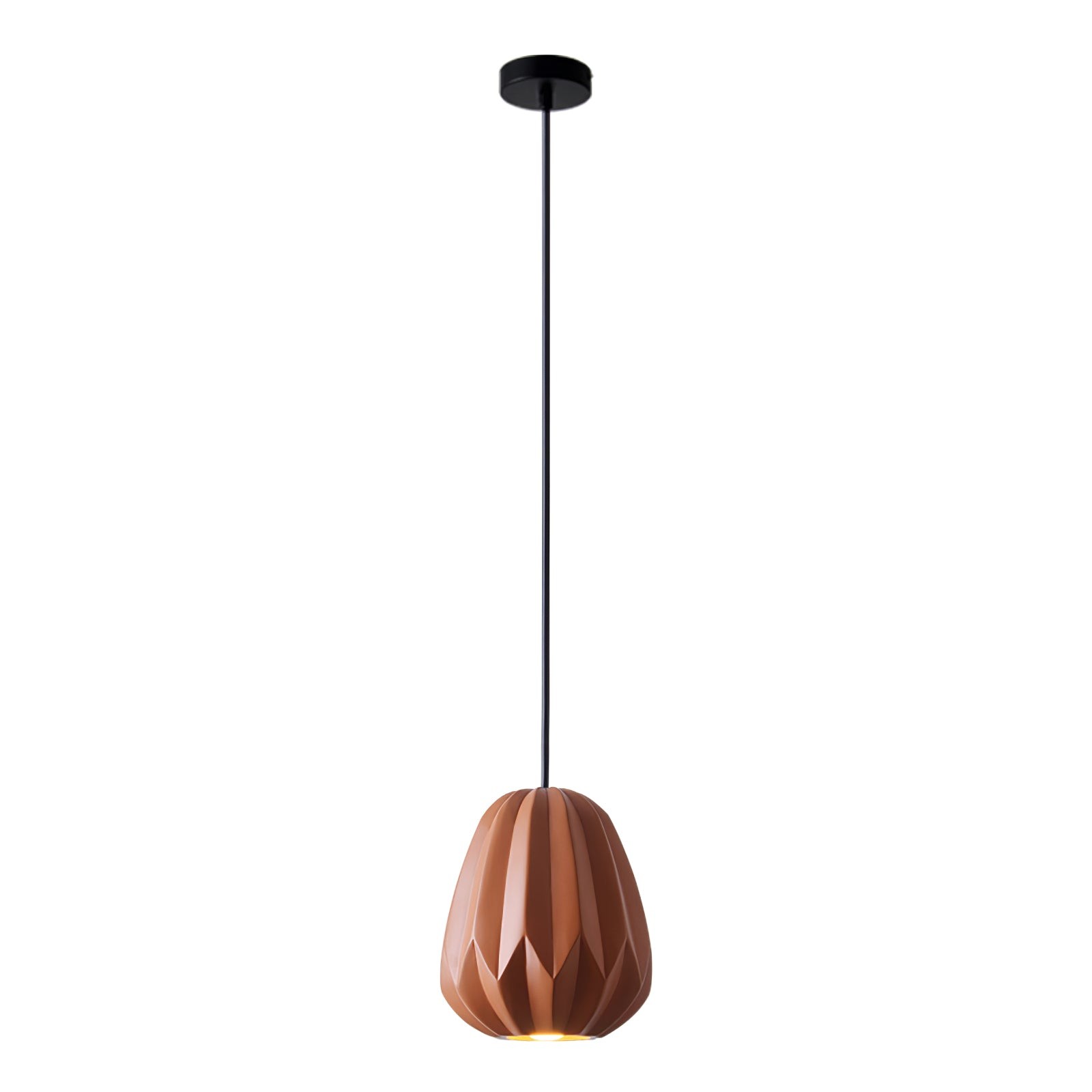 Papaya Resin Pendant Lamp K1064
