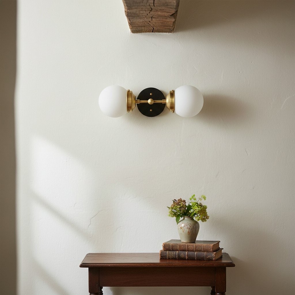 Lumio Globe Modern Geometric Sconce - Two Light Bathroom Vanity Lighting K1488