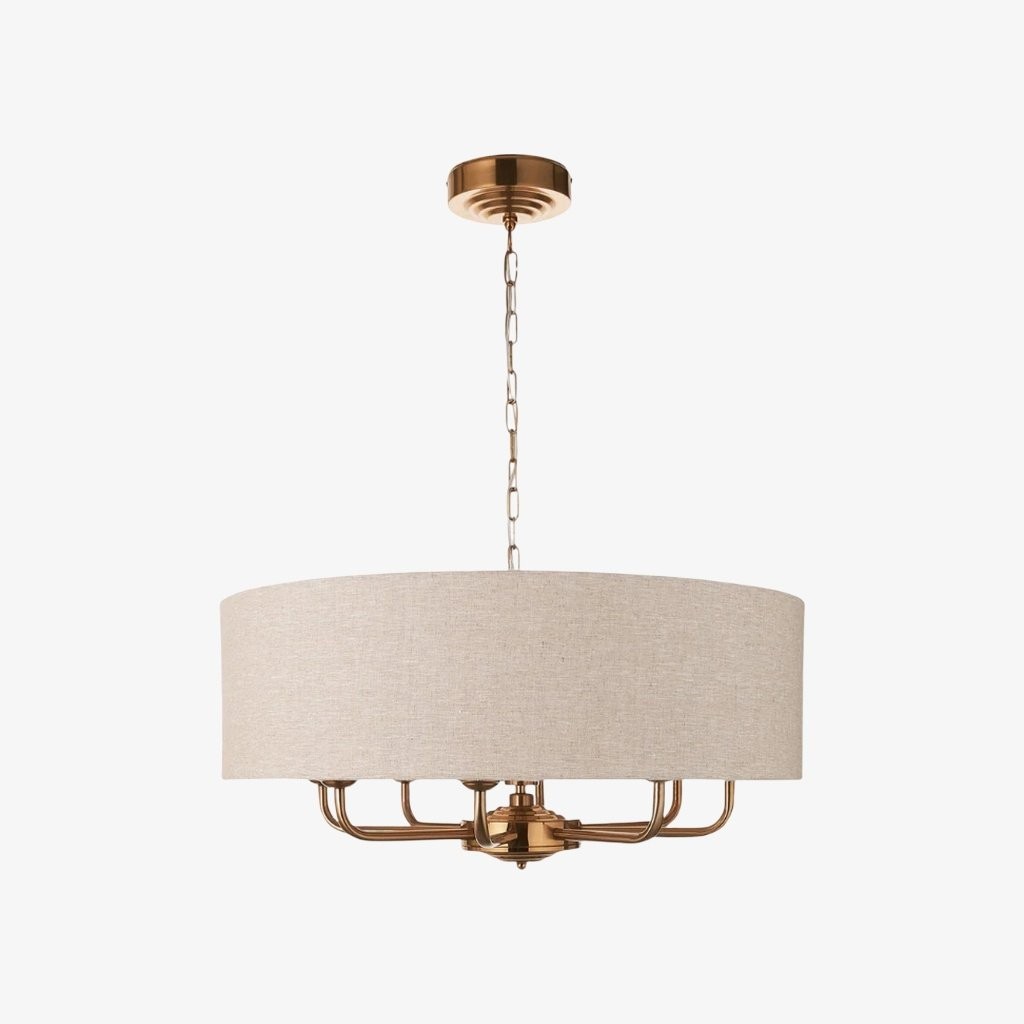 Tela Fabric Shade Pendant Style - Timeless Pendant Light for Dining Table K2216